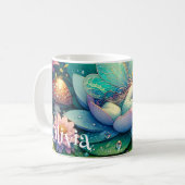 Fairy Slapen op een Flower Fairytale gepersonalise Koffiemok (Voorkant links)