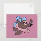 Fairy Sloth Briefkaart (Voorkant / Achterkant)