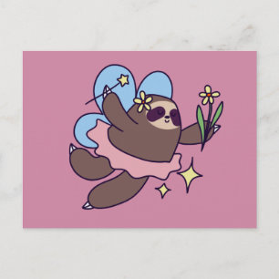 Fairy Sloth Briefkaart