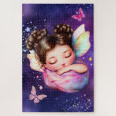 Fairy slumber party butterfly kids birthday theme legpuzzel (Verticaal)