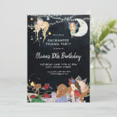 Fairy Slumber Party Panama Verjaardag Uitnodiging (Staand voorkant)
