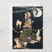 Fairy Slumber Party Panama Verjaardag Uitnodiging (Achterkant)