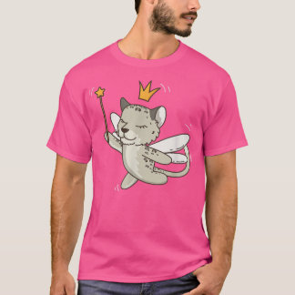 Fairy Snow Leopard Safari Mystical Animal Fairy T-shirt