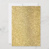 Fairy Sparkly Floral Birthday Party Invitation Kaart (Achterkant)