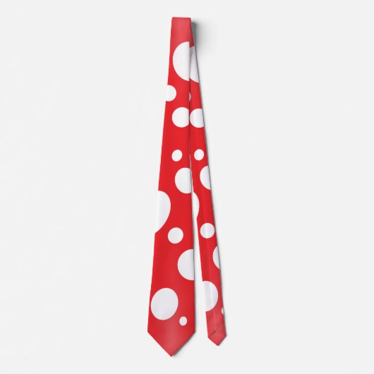 Fairy Spotted Mushroom Red White Party Stropdas (Voorkant)