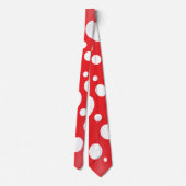 Fairy Spotted Mushroom Red White Party Stropdas (Achterkant)