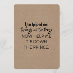 Fairy sproy Style Funny... word je mijn Bridesmaid Kaart