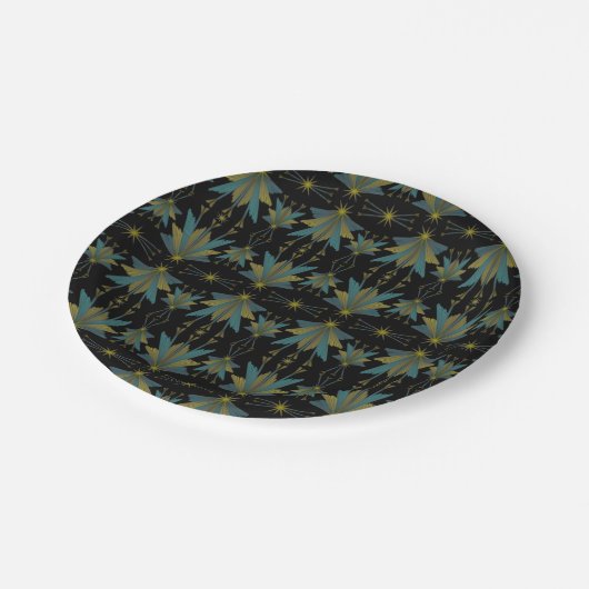 Fairy Stars Black 7-inch Bord papier (Gekanteld)