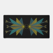 Fairy Stars Black Desk Mat (Voorkant)
