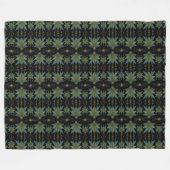 Fairy Stars Black Fleece Blanket (3 maten) Deken (Voorkant (Horizontaal))