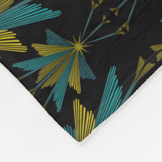 Fairy Stars Black Fleece Blanket (3 maten) Deken (Hoek)