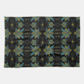 Fairy Stars Black Kitchen Towel Theedoek (Horizontaal)