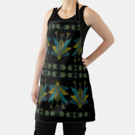 Fairy Stars Black Medium Apron Schort