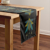 Fairy Stars Black Table Runner Lange Tafelloper (Voorbeeld)