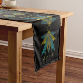 Fairy Stars Black Table Runner Lange Tafelloper