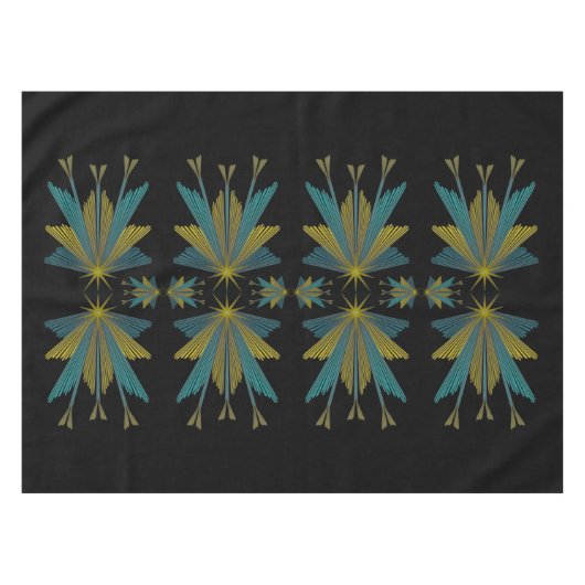 Fairy Stars Black Tablecloth (3 maten) Tafelkleed (Voorkant (Horizontaal))
