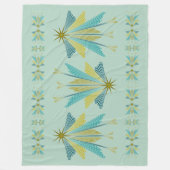 Fairy Stars Large Pistachio Fleece Blanket Deken (Voorkant)