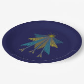 Fairy Stars Navy 9-inch Bord papier (Gekanteld)