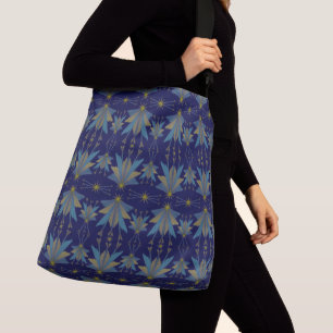 Fairy Stars Navy Crossbody Bag (2 Sizes) Tas