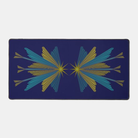 Fairy Stars Navy Desk Mat (Voorkant)