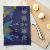 Fairy Stars Navy Kitchen Towel Theedoek (Quarter Fold)