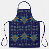 Fairy Stars Navy Large Apron Schort (Voorkant)