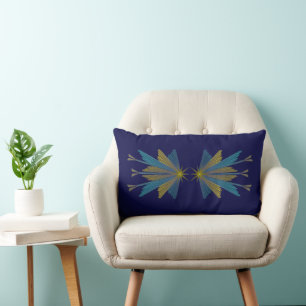 Fairy Stars Navy Lumbar Pillow Kussen