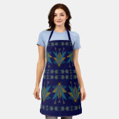 Fairy Stars Navy Medium Apron Schort (Gedragen)