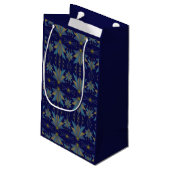 Fairy Stars Navy Small Gift Bag Klein Cadeauzakje (Achterkant Gekanteld)
