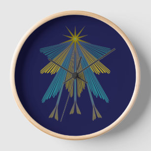 Fairy Stars Navy Wood met houtsluis