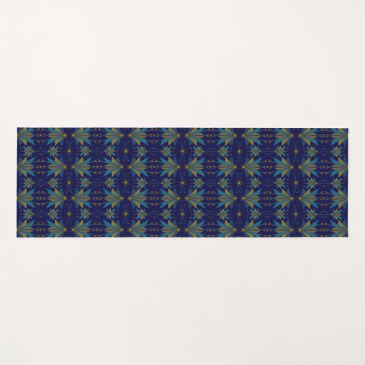 Fairy Stars Navy Yoga Mat (Voorkant (horizontaal))