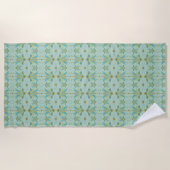 Fairy Stars Pistachio Beach Towel Strandlaken (Voorkant)