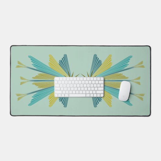 Fairy Stars Pistachio Desk Mat (Keyboard & Muis)