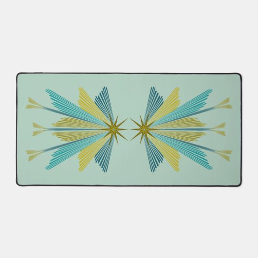 Fairy Stars Pistachio Desk Mat (Voorkant)