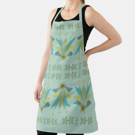Fairy Stars Pistachio Large Apron Schort (Insitu)