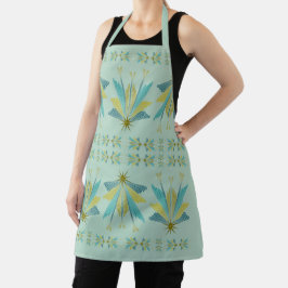 Fairy Stars Pistachio Medium Apron Schort