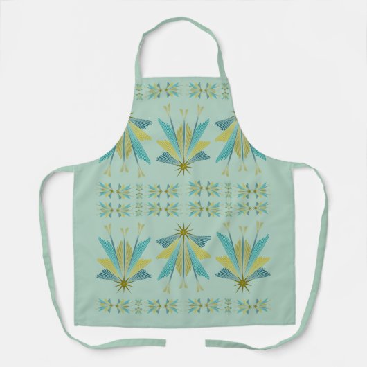 Fairy Stars Pistachio Medium Apron Schort (Voorkant)