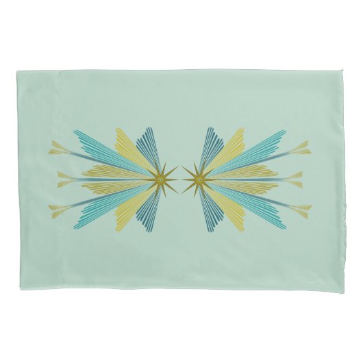 Fairy Stars Pistachio Standard Pillowcases Kussensloop (Voorkant-Links)
