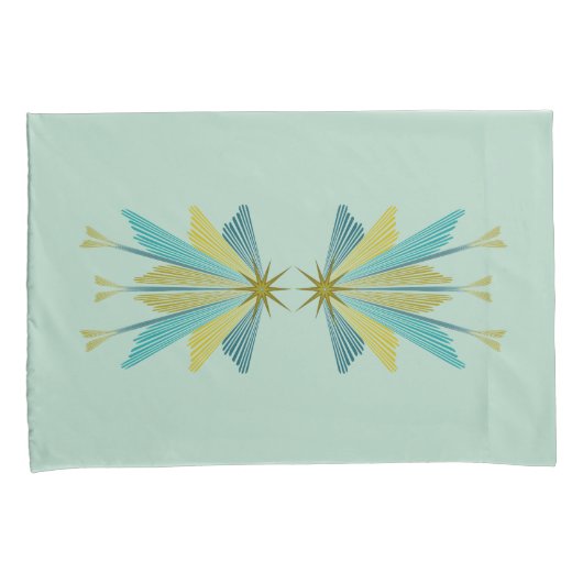 Fairy Stars Pistachio Standard Pillowcases Kussensloop (Voorkant-Rechts)