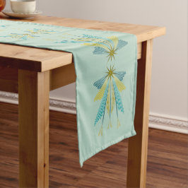 Fairy Stars Pistachio Table Runner Lange Tafelloper