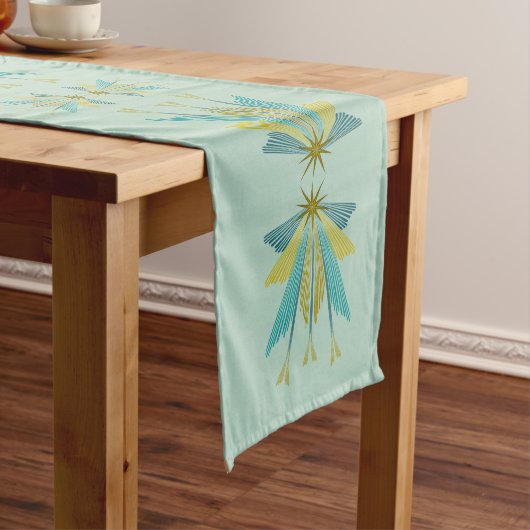 Fairy Stars Pistachio Table Runner Lange Tafelloper (Voorbeeld)