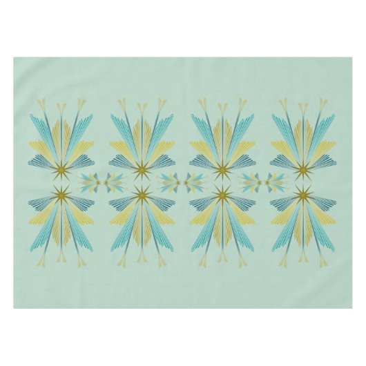 Fairy Stars Pistachio Tablecloth (3 maten) Tafelkleed (Voorkant (Horizontaal))