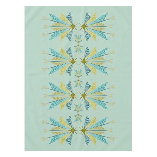 Fairy Stars Pistachio Tablecloth (3 maten) Tafelkleed (Voorkant)