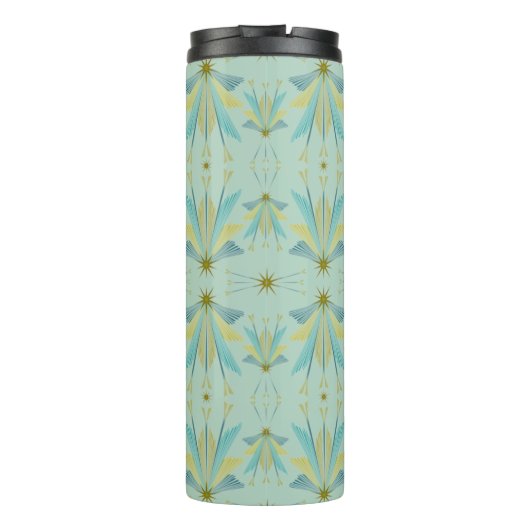 Fairy Stars Pistachio Thermal Travel Tumbler Thermosbeker (Achterkant)