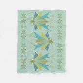 Fairy Stars Small Pistachio Fleece Blanket Deken (Voorkant)