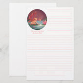 Fairy Stationery - "De Lotus Pond Fairy" Briefpapier (Voorkant / Achterkant)