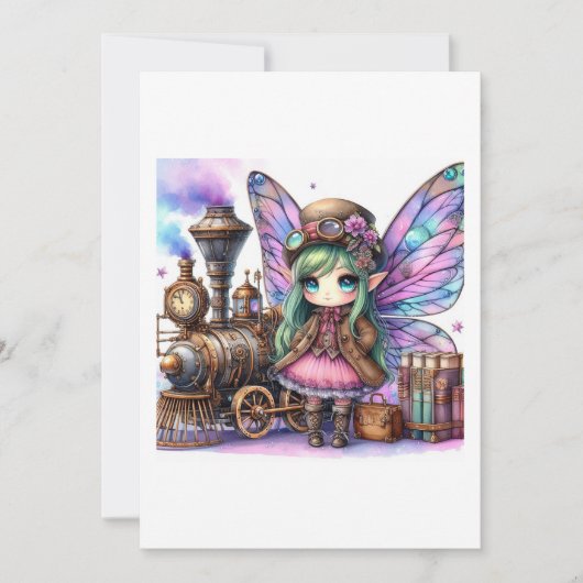 fairy steampunk kaart (Voorkant)