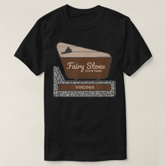 Fairy Stone State Park Virginia VA Welkomstteken V T-shirt (Design voorkant)