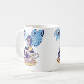 Fairy Sugar Skull Mug Butterfly Tea Pot Witch Magi Koffiemok (Voorkant links)