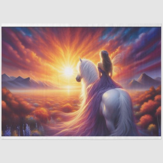 Fairy Sunset Tissue Papier (Voorkant)